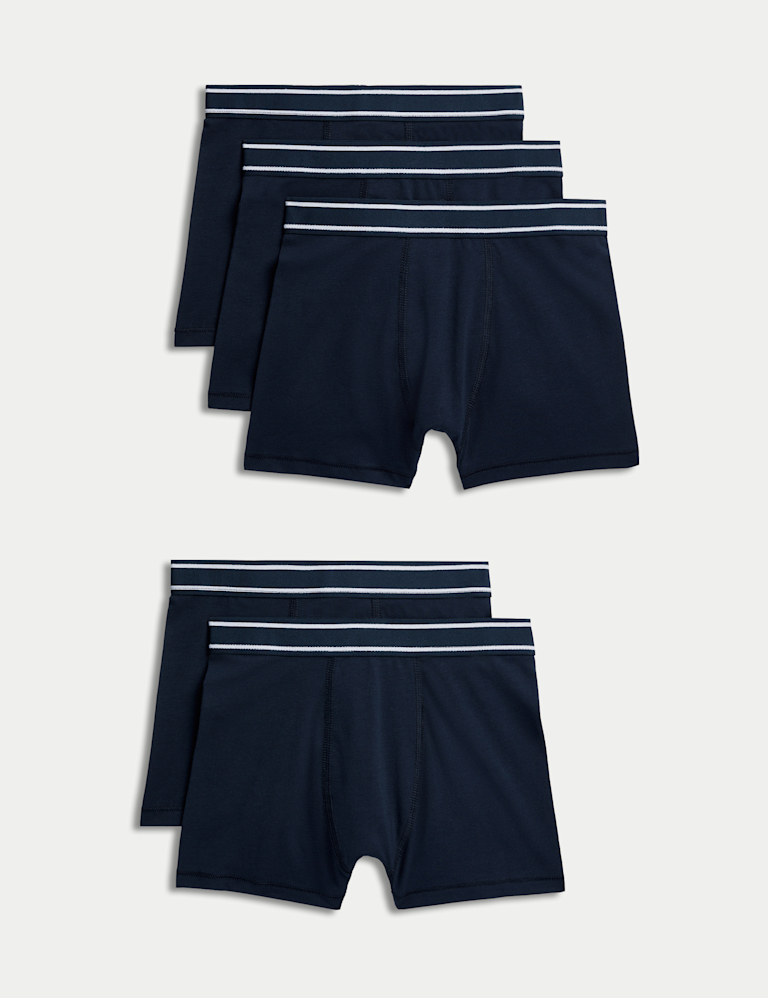 5 Pack Cotton with Stretch Trunks (5-16 Years)