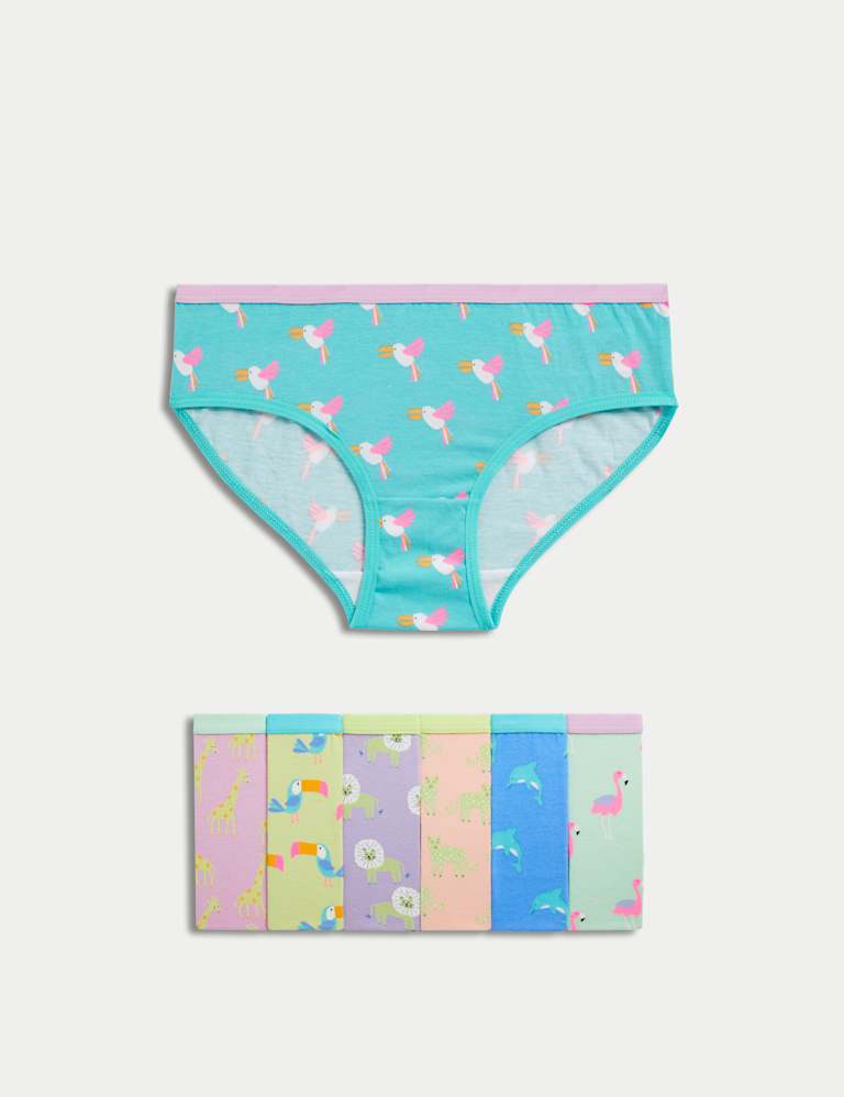 7pk Pure Cotton Animal Knickers (2-14 Yrs) 7pk Pure Cotton Animal Knickers (2-14 Yrs)