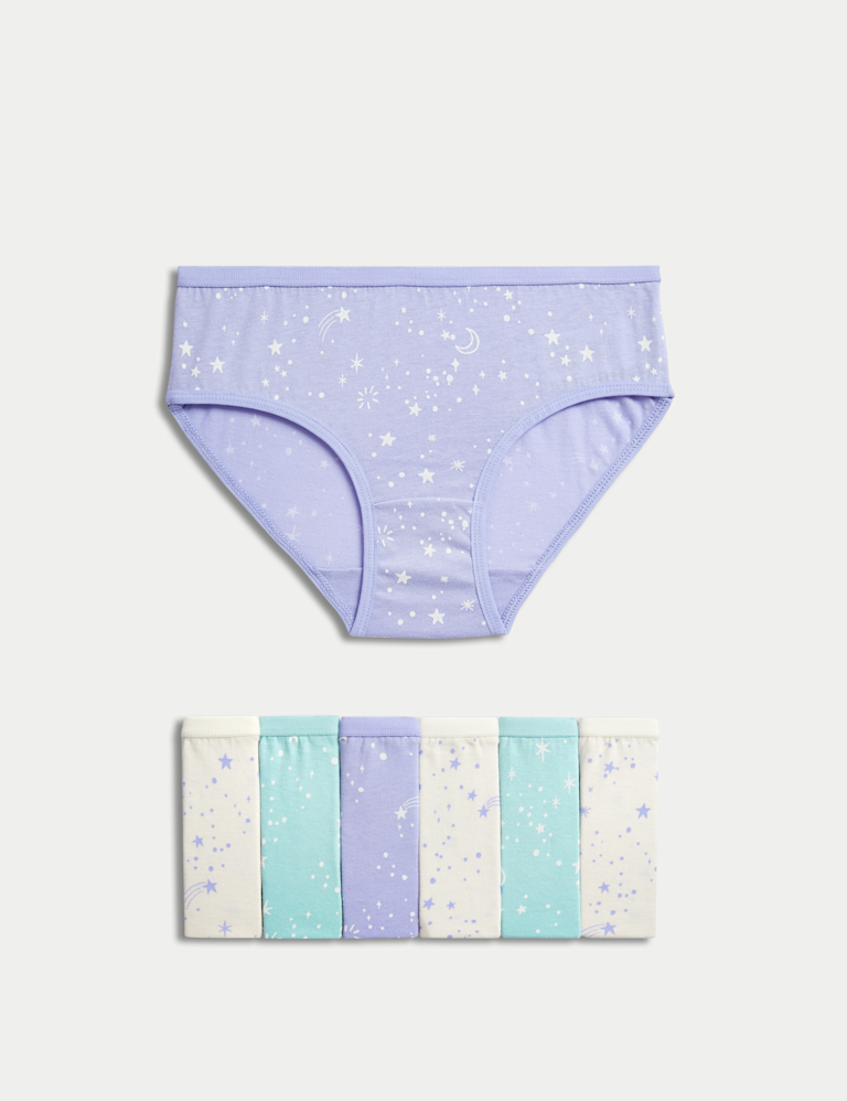 7pk Pure Cotton Stars Knickers (2-12 Yrs) 7pk Pure Cotton Stars Knickers (2-12 Yrs)