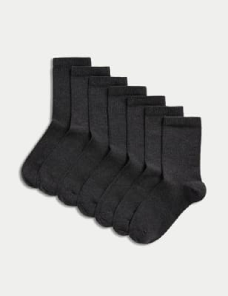 7 Pack of Ankle School Socks
