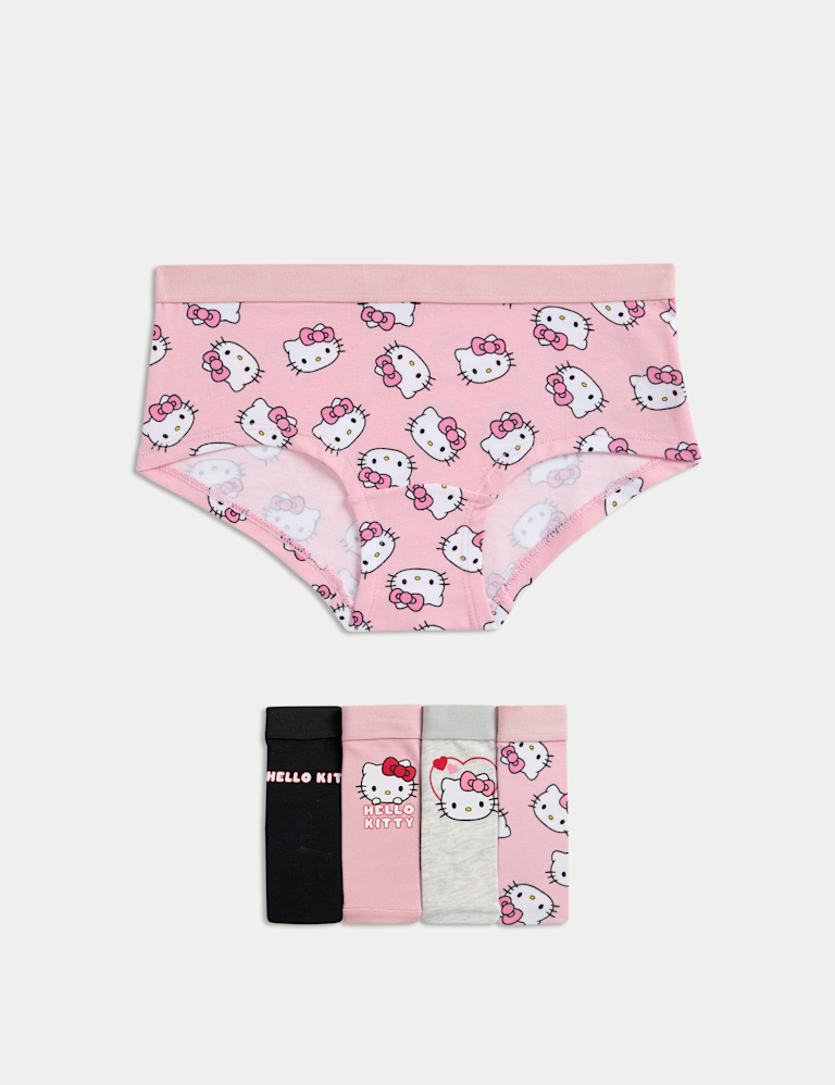 5 Pack Cotton Rich Hello KittyËäó Shorts (5-16 Yrs)