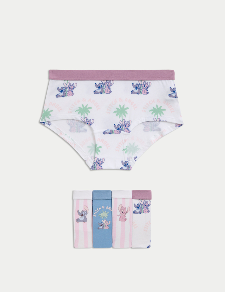5 Pack Cotton with Stretch Lilo & Stitch™ Knickers (5-16 Yrs) 5 Pack Cotton with Stretch Lilo & Stitch™ Knickers (5-16 Yrs)