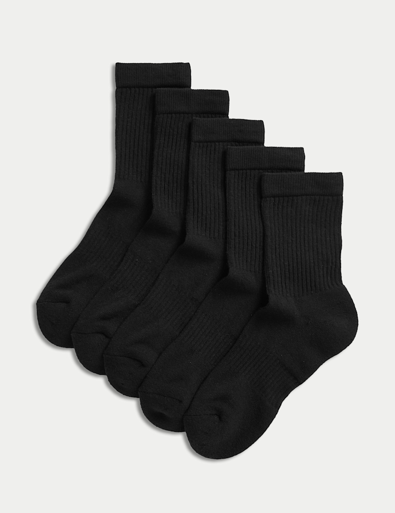 5 Pack Cotton Rich Sports Socks (6 Small – 10.5 Large)