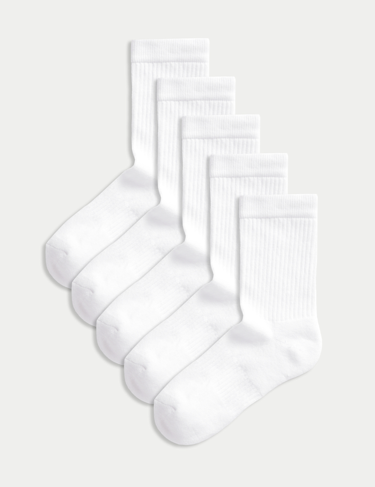 5 Pack Cotton Rich Sports Socks (6 Small – 10.5 Large)