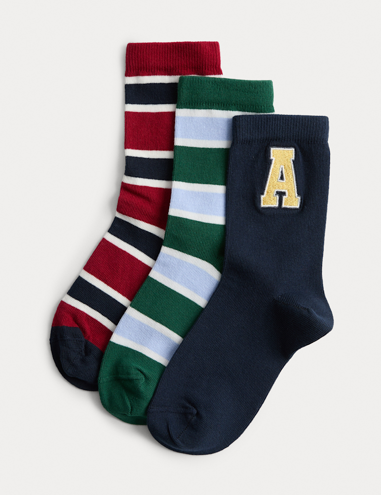3 Pack Cotton Rich Ankle Socks (6 Small – 7 Large) 3 Pack Cotton Rich Ankle Socks (6 Small – 7 Large)