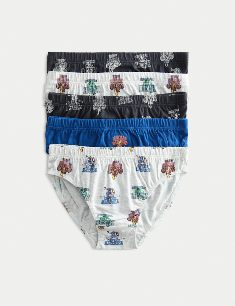 5 Pack Pure Cotton AvengersËäó Briefs (2-8 Yrs) 5 Pack Pure Cotton AvengersËäó Briefs (2-8 Yrs)