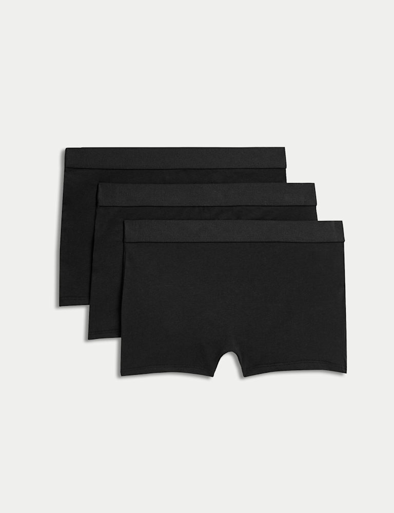 3pk Cotton with Stretch Boxer Shorts (6-16 Yrs)