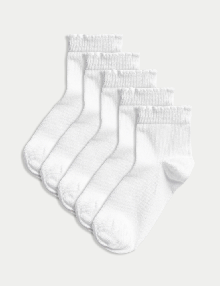 5 Pack of Short Picot Socks