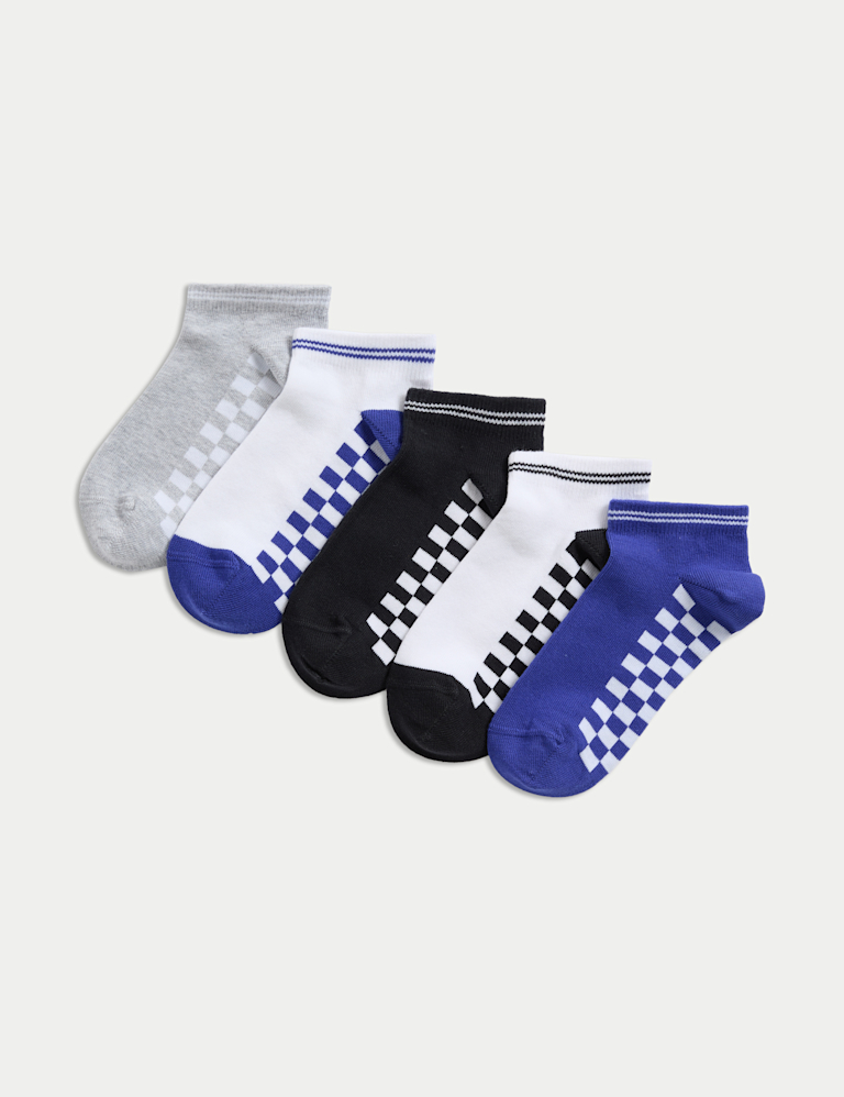 5pk Cotton Rich Check Trainer Liners™ (6 Small – 7 Large) 5pk Cotton Rich Check Trainer Liners™ (6 Small – 7 Large)