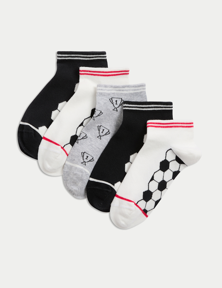 5pk Cotton Rich Football Trainer Liners™ (6 Small – 7 Large) 5pk Cotton Rich Football Trainer Liners™ (6 Small – 7 Large)