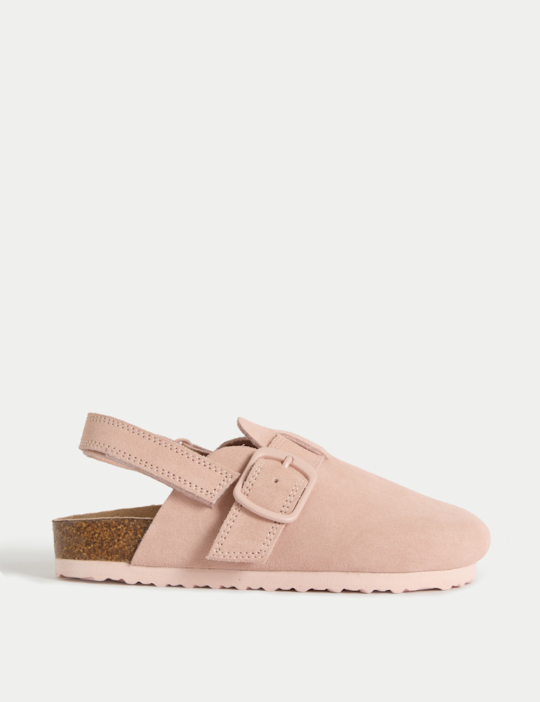 Kids Suede Riptape Clogs (4 Small – 2 Large)