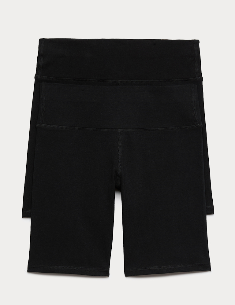 2 Pack Cotton Rich Cycling Shorts (6-16 Yrs) 2 Pack Cotton Rich Cycling Shorts (6-16 Yrs)