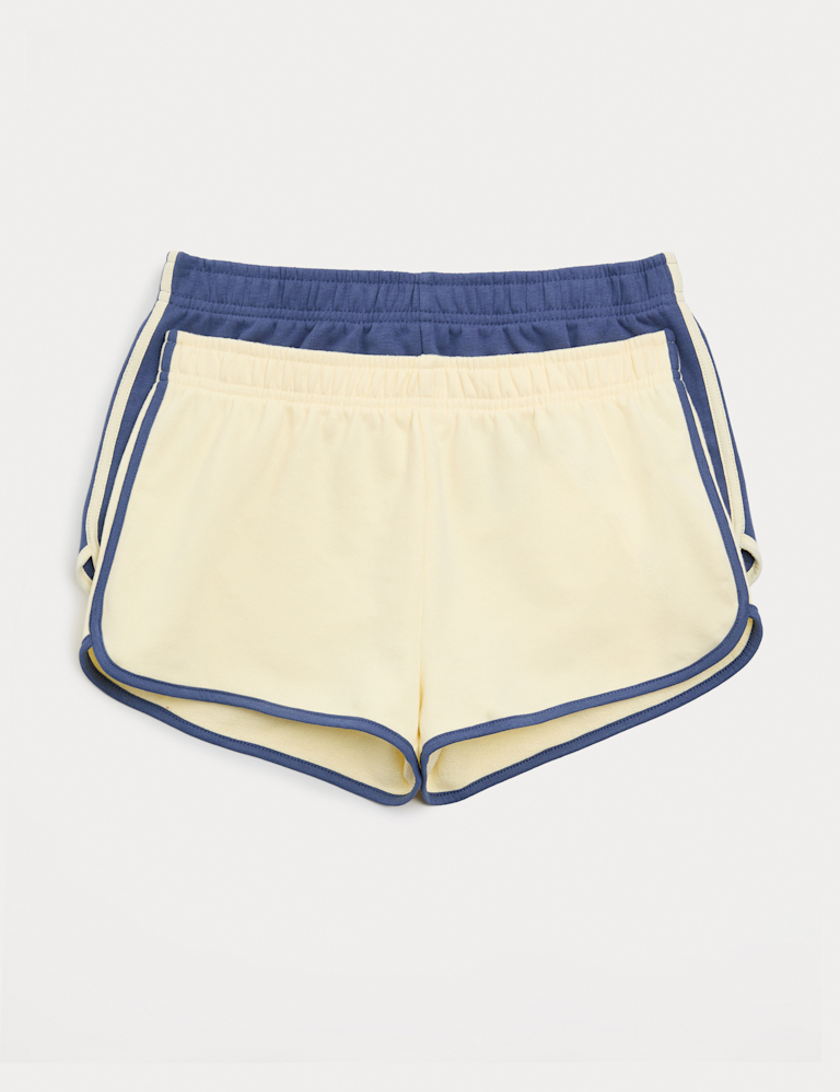 2pk Cotton Rich Runner Shorts (6-16 Yrs) 2pk Cotton Rich Runner Shorts (6-16 Yrs)