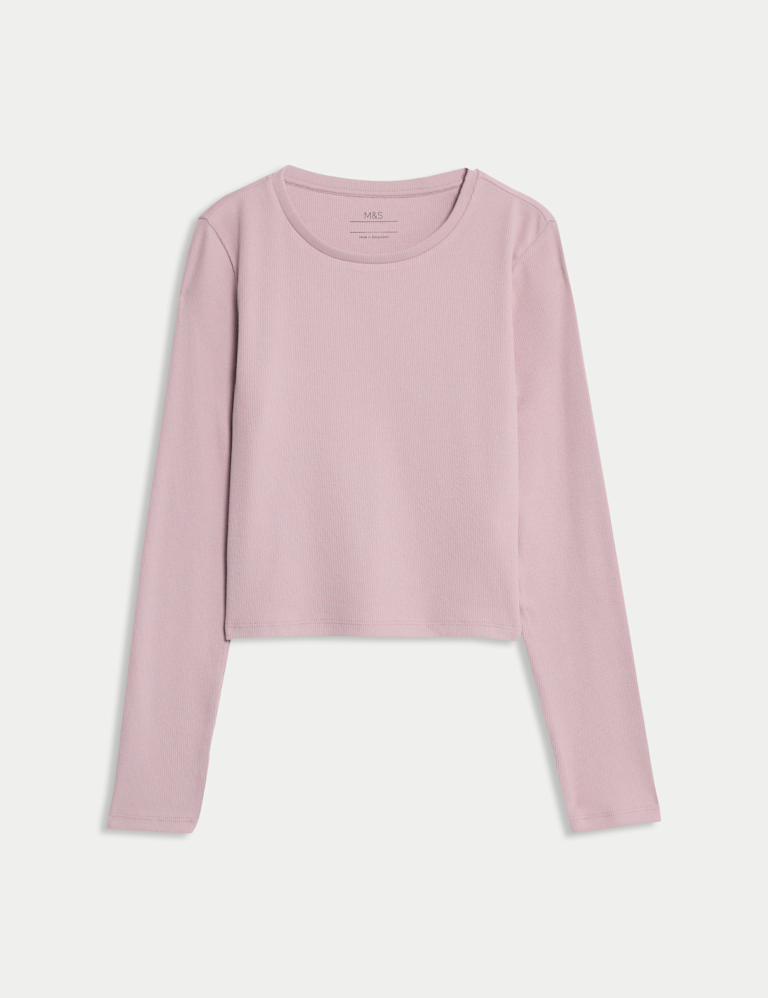 Cotton Rich Ribbed Plain Top (6-16 Yrs)