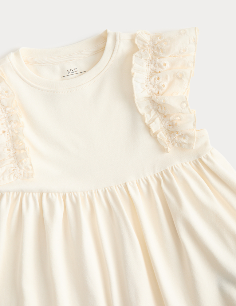 Cotton Rich Broderie Dress (2-8 Yrs)