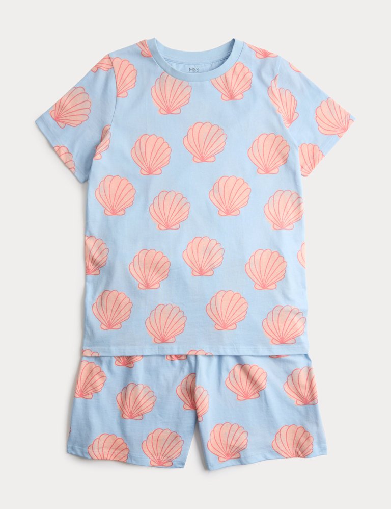 Pure Cotton Shell Short Pyjamas (1-16 Yrs) Pure Cotton Shell Short Pyjamas (1-16 Yrs)
