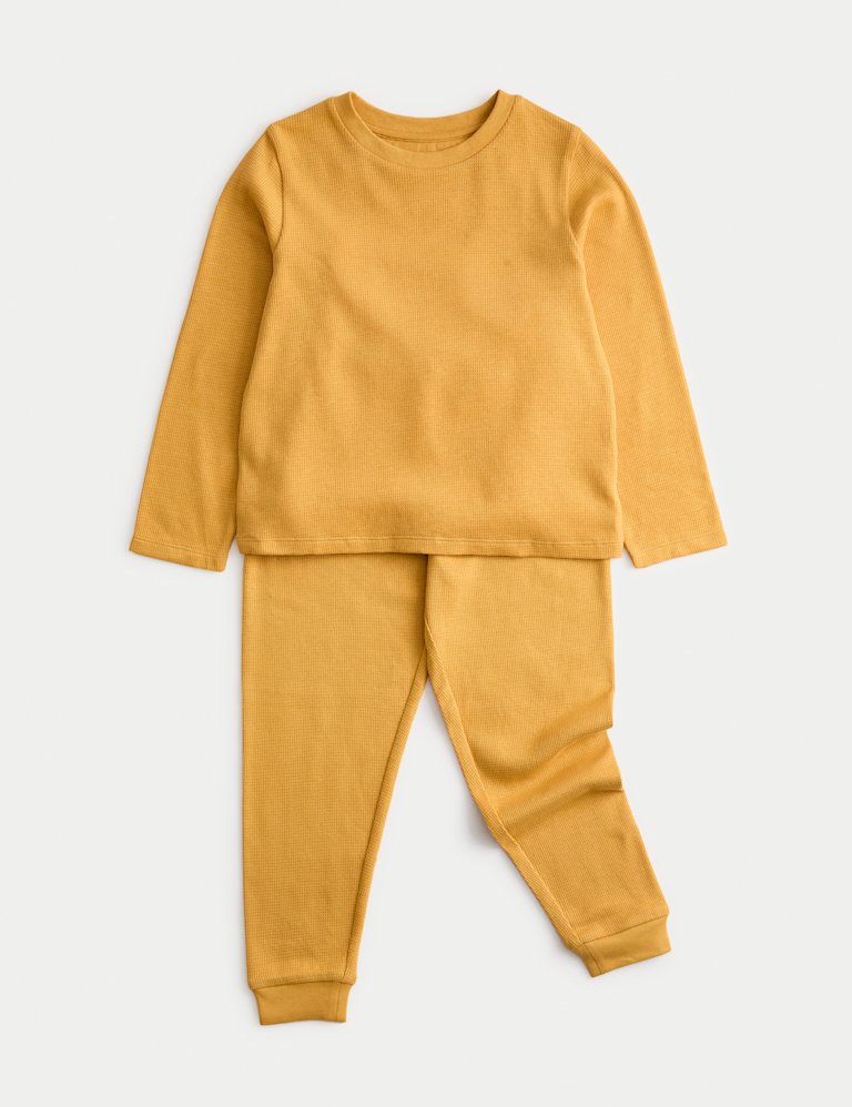 Pure Cotton Waffle Pyjamas (1-16 Yrs) Pure Cotton Waffle Pyjamas (1-16 Yrs)