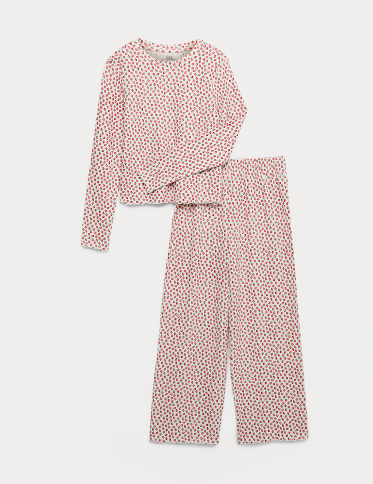 Strawberry Patterned Cosy Pyjamas (1-16 Yrs) Strawberry Patterned Cosy Pyjamas (1-16 Yrs)