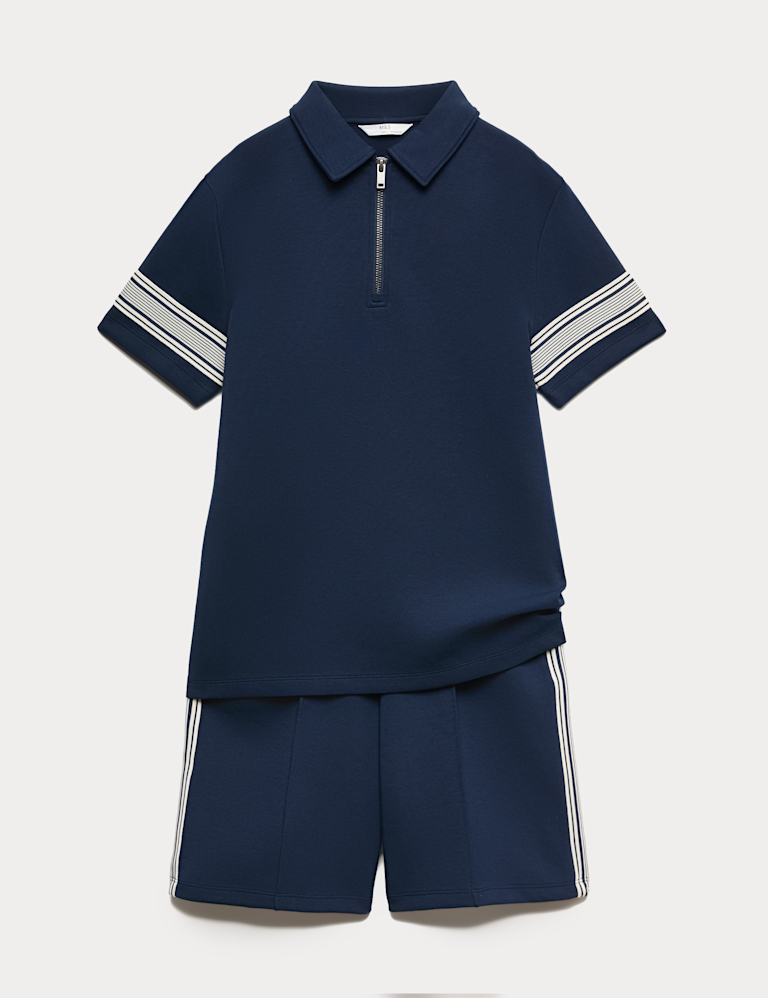2 Piece Cotton Rich Polo & Short Set (6-16 Yrs)
