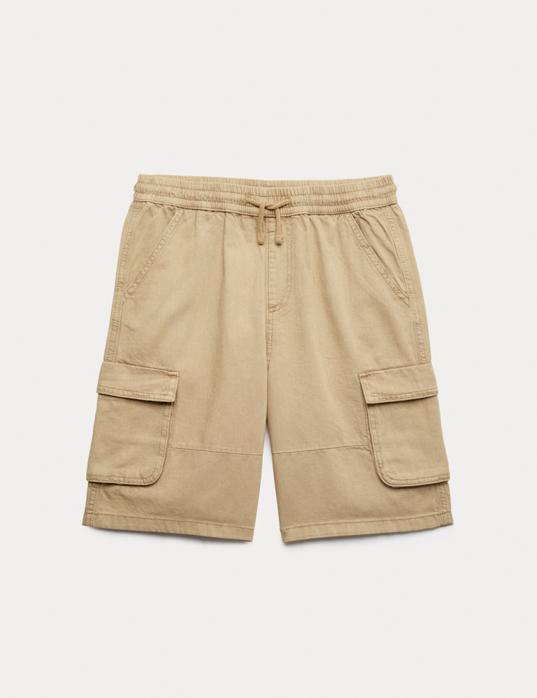 Pure Cotton Cargo Shorts (6-16 Yrs) Pure Cotton Cargo Shorts (6-16 Yrs)