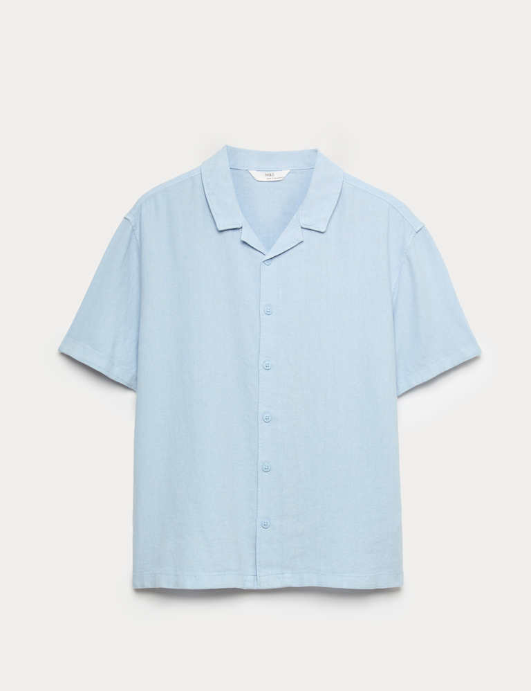 Linen Rich Plain Shirt (6-16 Yrs)