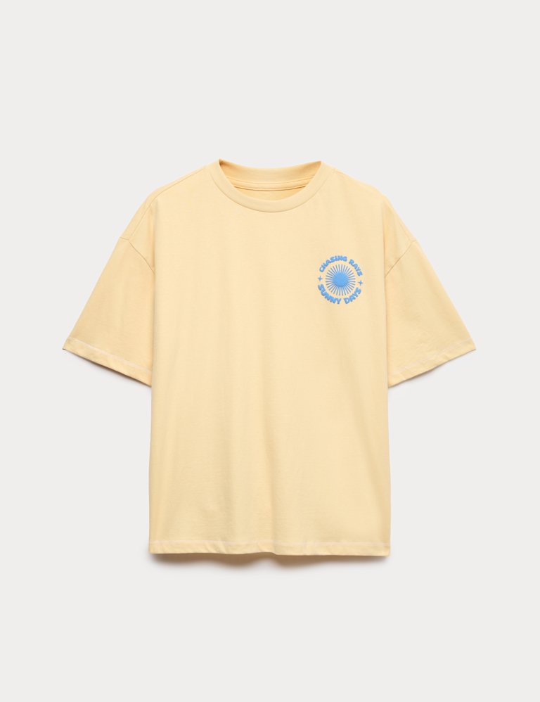 Pure Cotton Graphic Sun T-Shirt (6-16 Yrs) Pure Cotton Graphic Sun T-Shirt (6-16 Yrs)