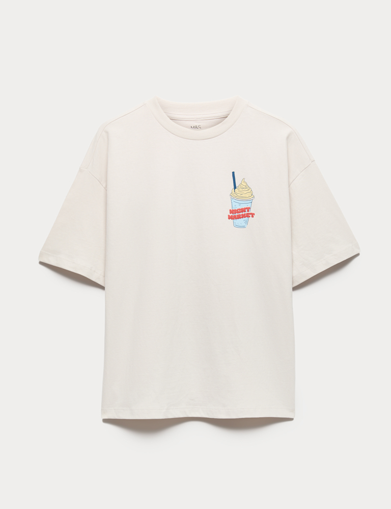 Pure Cotton Graphic T-Shirt (6-16 Yrs)