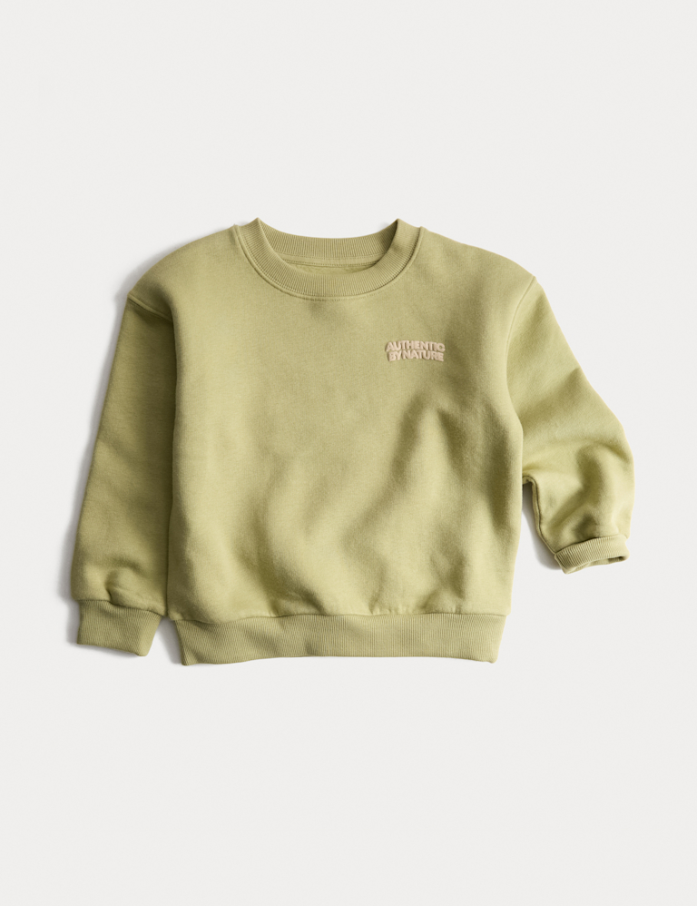 Cotton Rich Graphic Sweatshirt (2-8 Yrs)