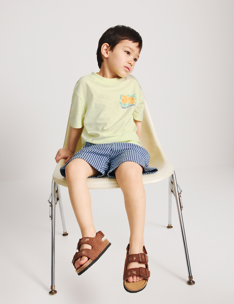 2pc Pure Cotton T-Shirt And Shorts Outfit (2-8 Yrs)