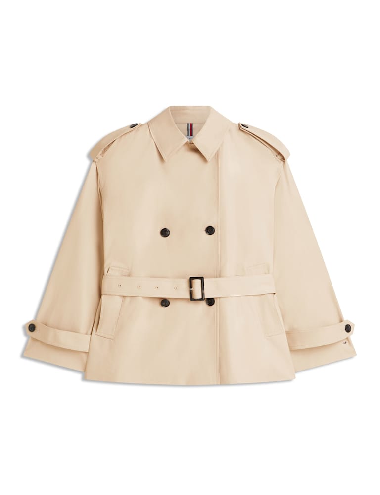 Tommy Hilfiger Pure Cotton Short Trench Coat