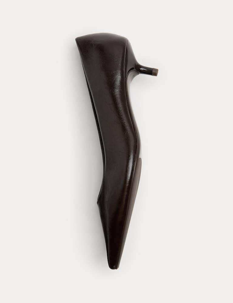 Kitten Heel Pointed Court Shoes