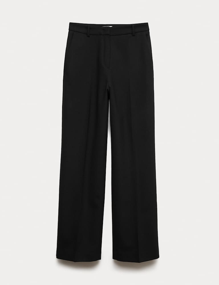 JAEGER Pure Wool Straight Leg Trousers