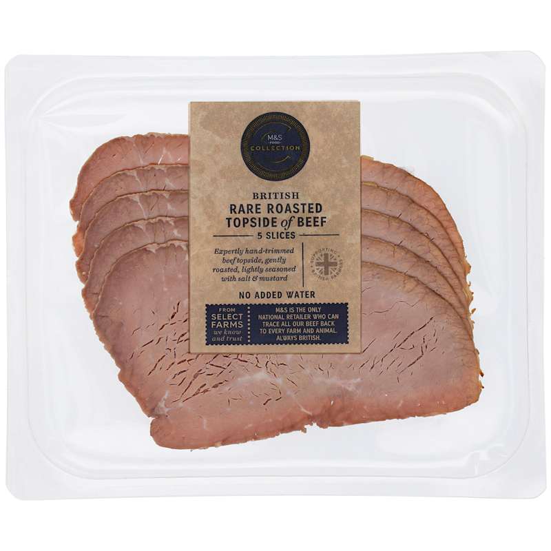 M&S Collection Rare Roasted Topside of Beef