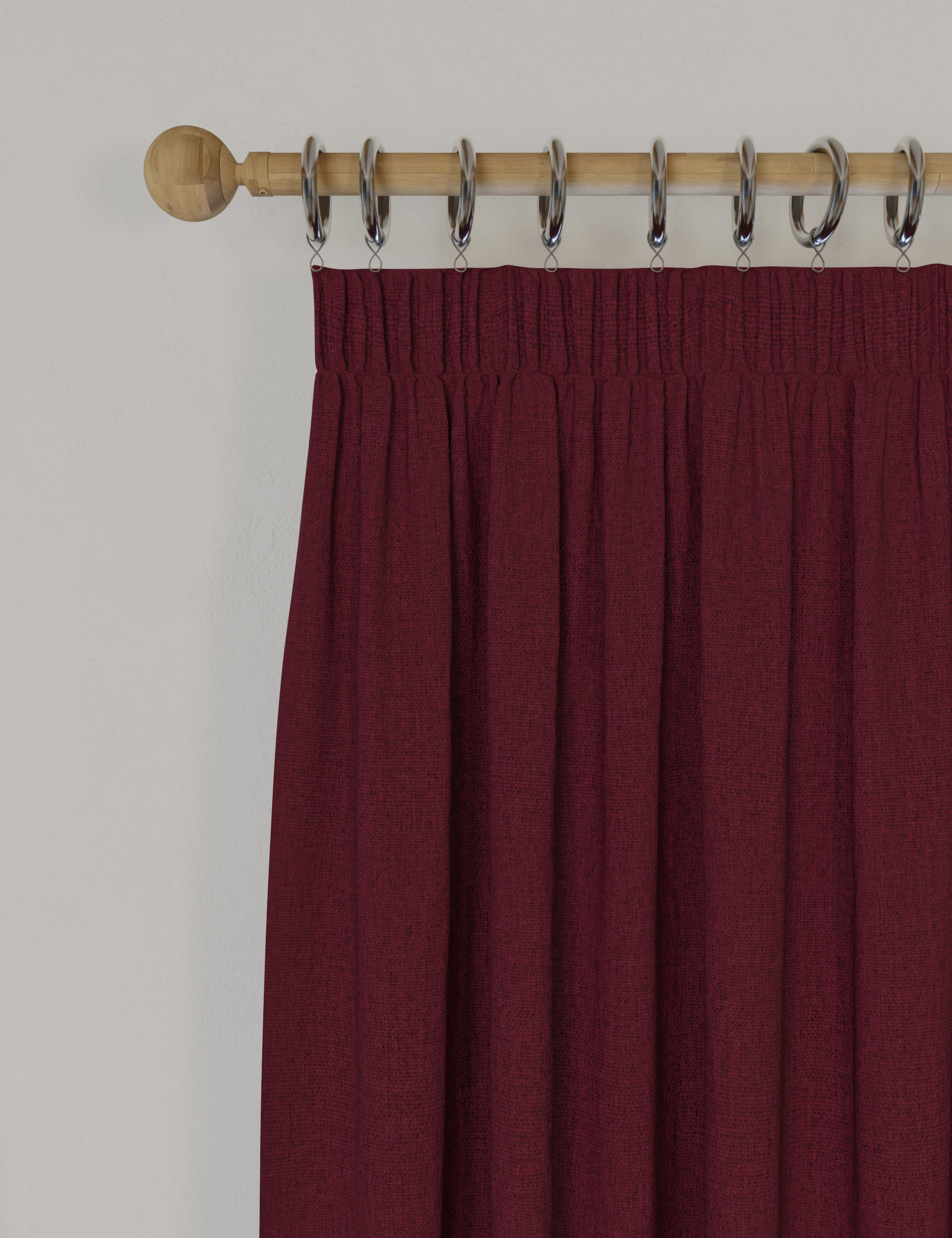 Brushed Pencil Pleat Blackout Temperature Smart Curtains 1 of 7