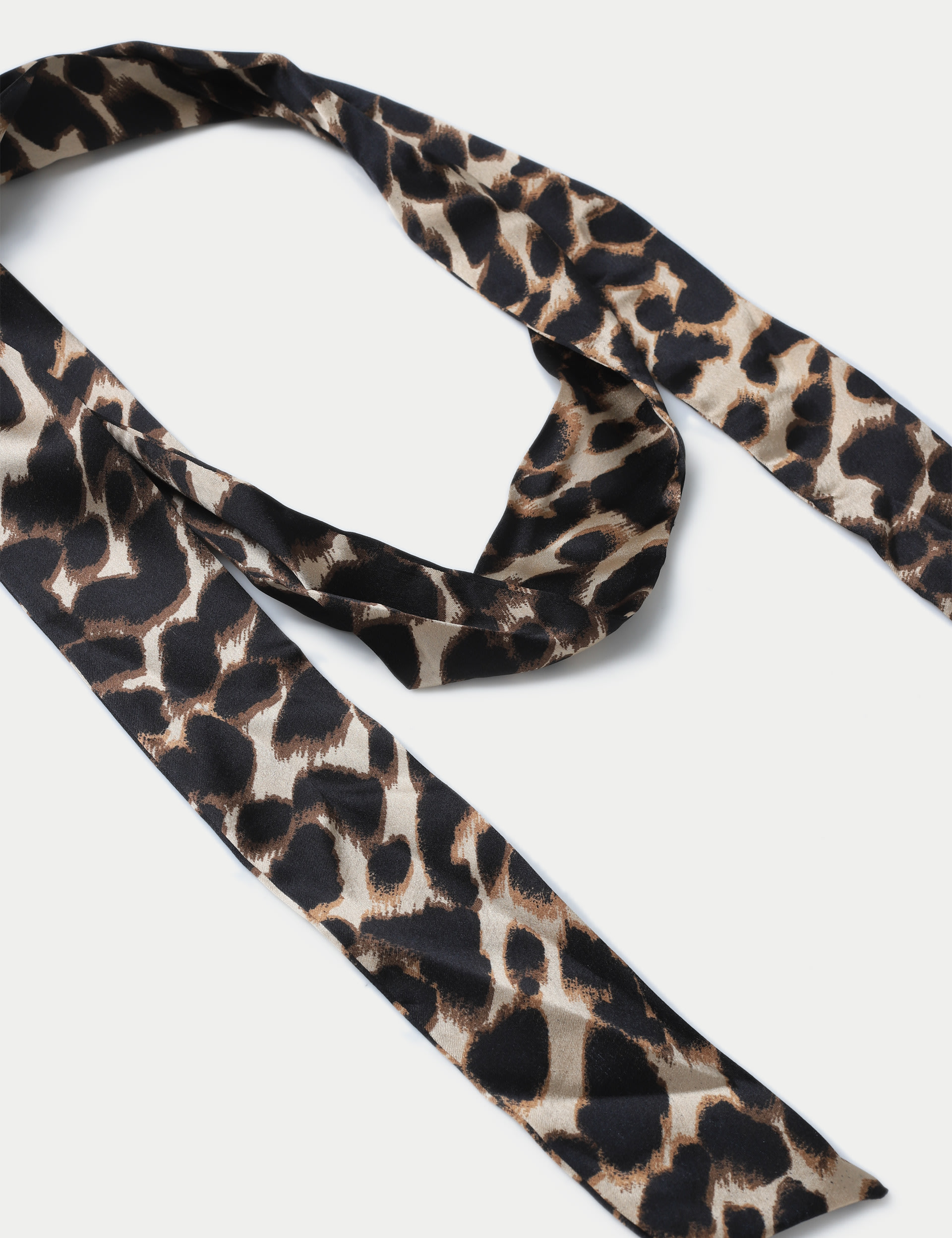 Leopard Satin Scarf 2 of 2