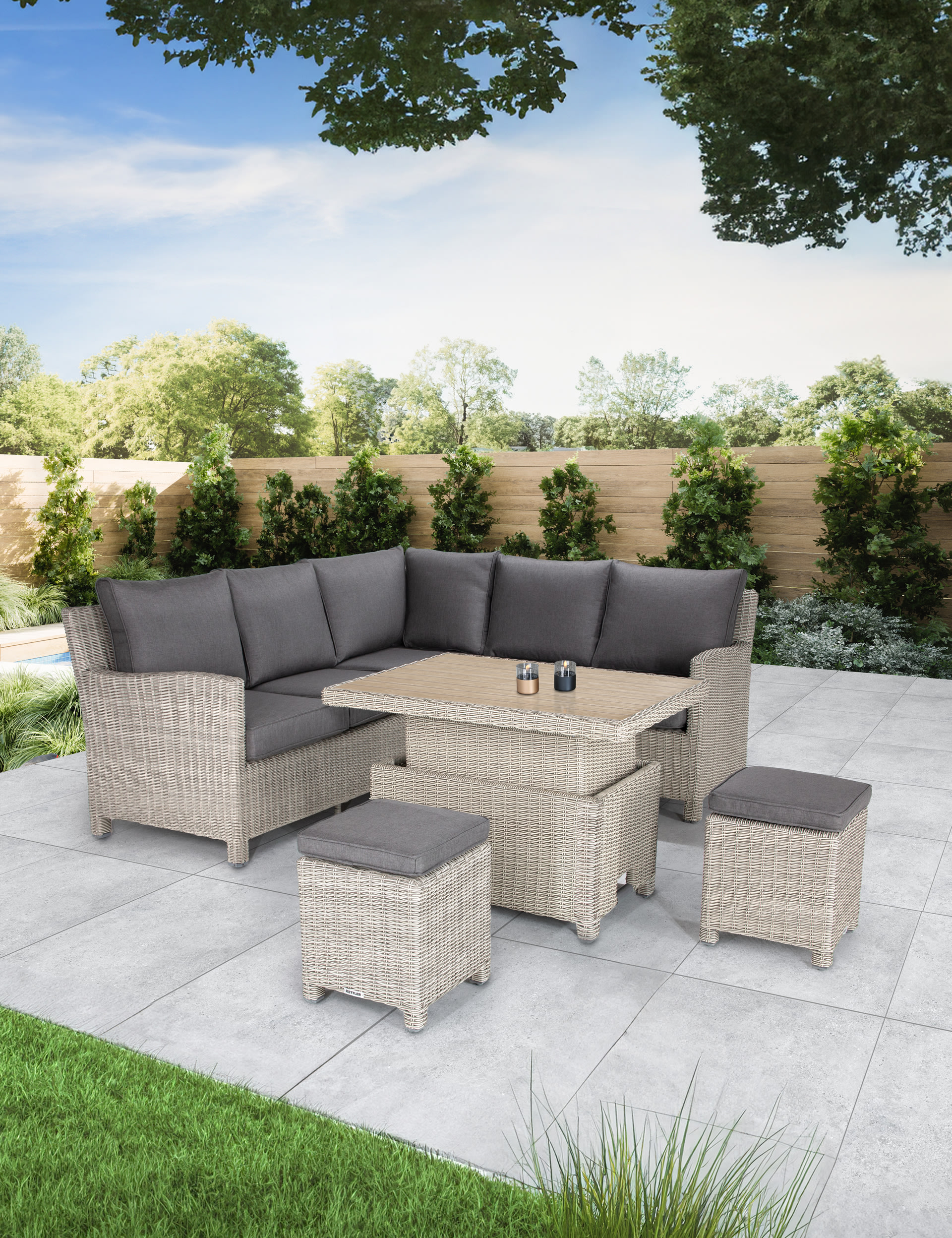 Palma 6 Seater Garden Corner Dining Set Kettler M&S