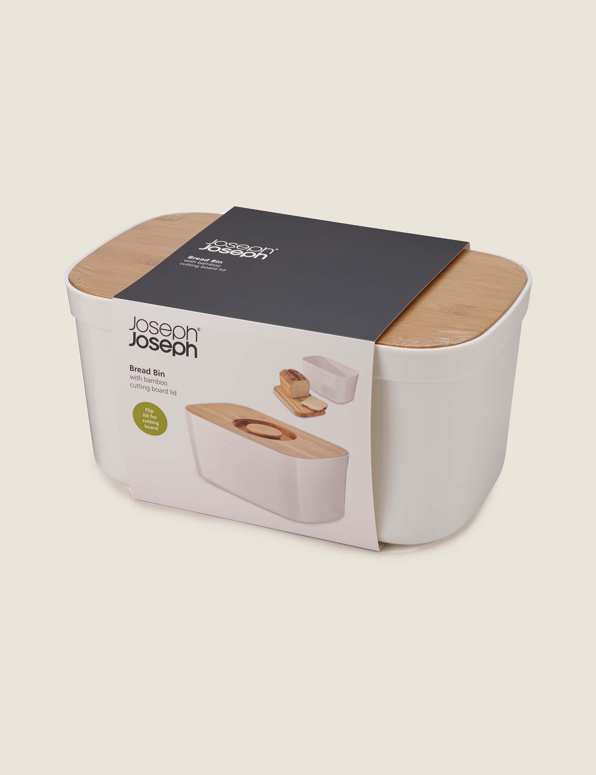 Bread Bin with Cutting Board Lid Joseph Joseph M&S