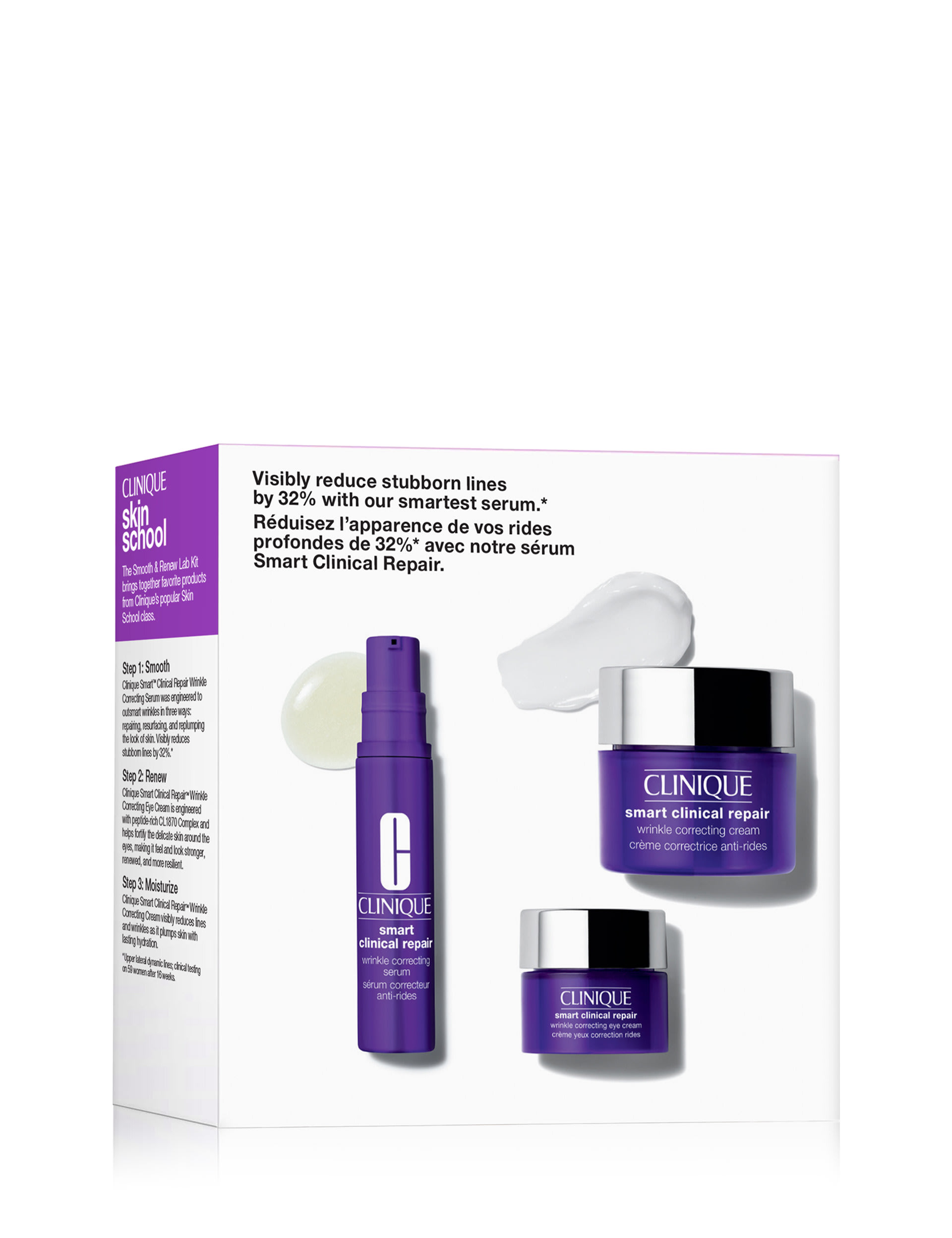 Skin School Supplies: Smooth + Renew Lab Gift Set 1 of 3