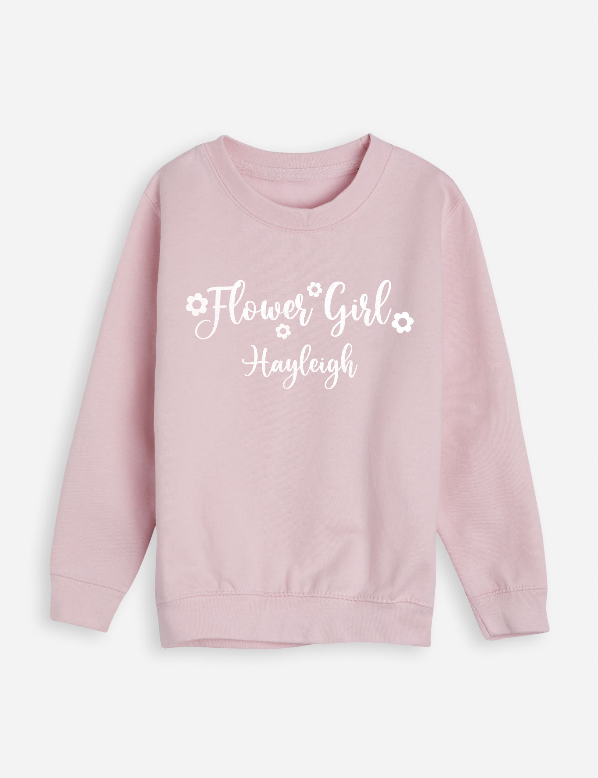 Personalised Kids Flower Girl Sweatshirt (3-11 Yrs) 1 of 3