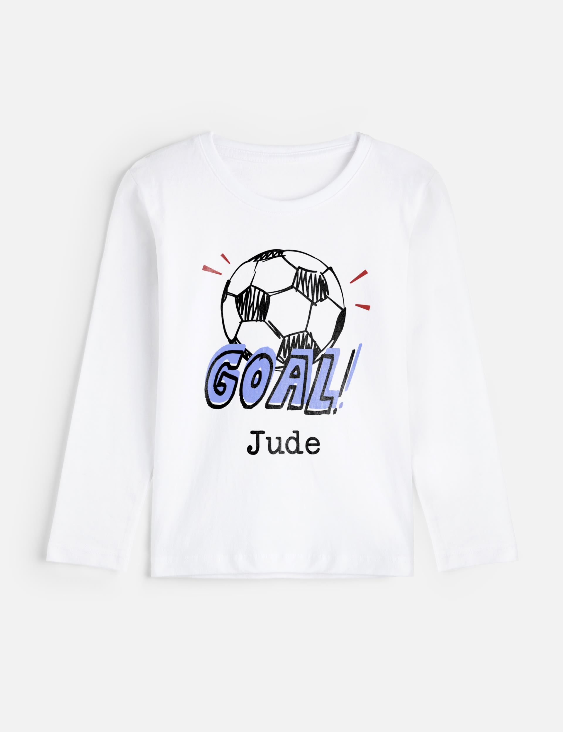 Personalised Kids Goal T Shirt (3-12 Yrs) 1 of 3