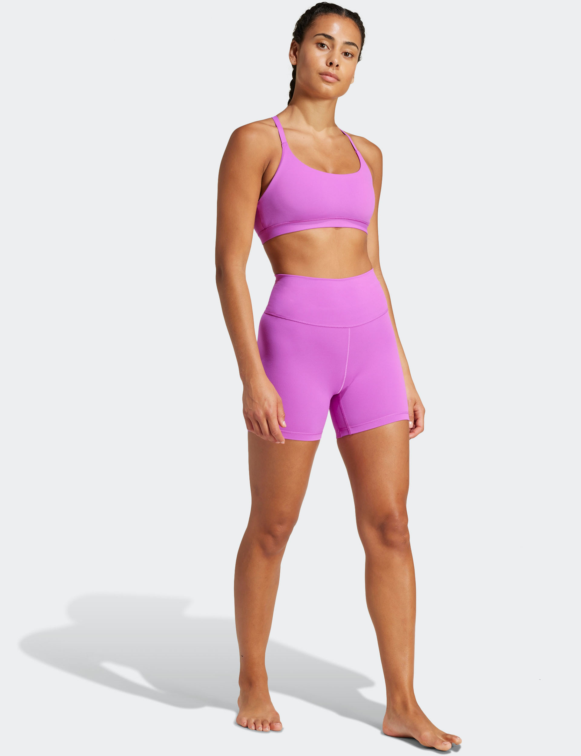 All Me High Waisted Gym Shorts Adidas M S