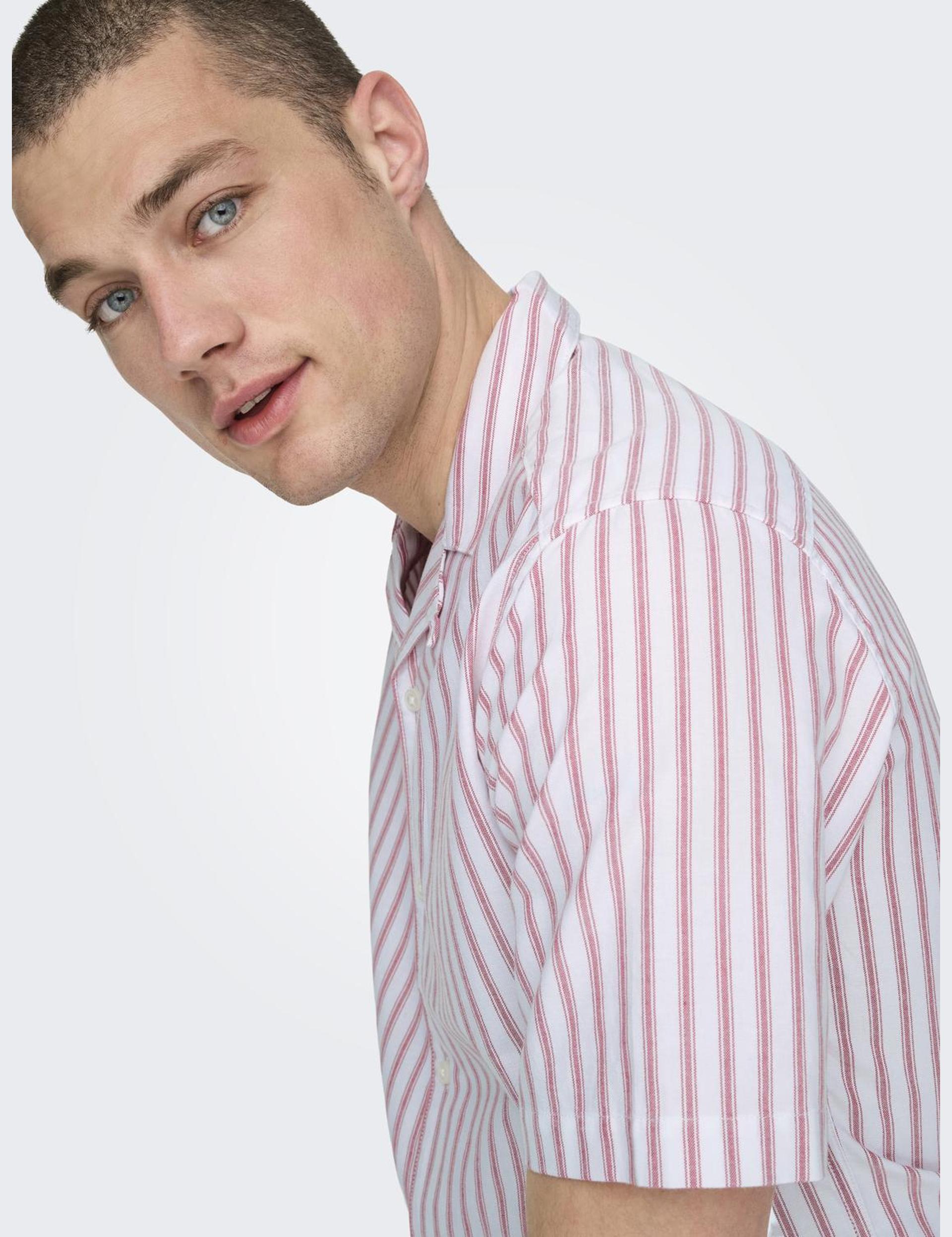 Cotton Rich Striped Oxford Shirt 6 of 6