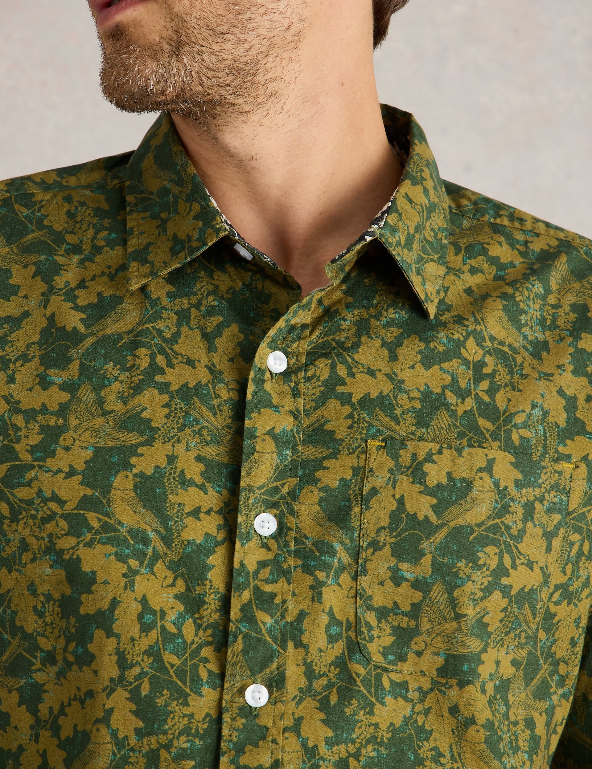 Slim Fit Cotton Rich Print Shirt 4 of 6