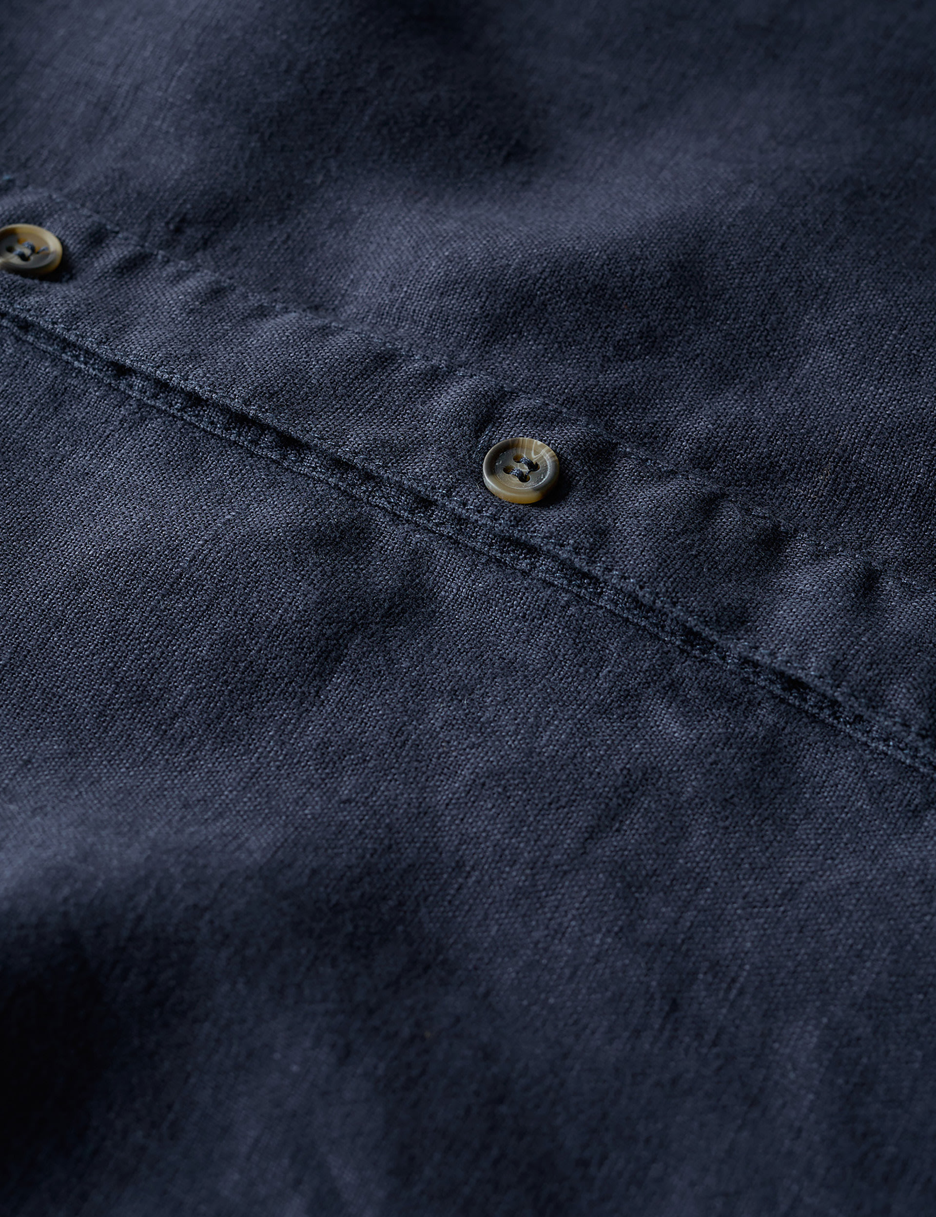 Pure Linen Grandad Collar Shirt 5 of 5