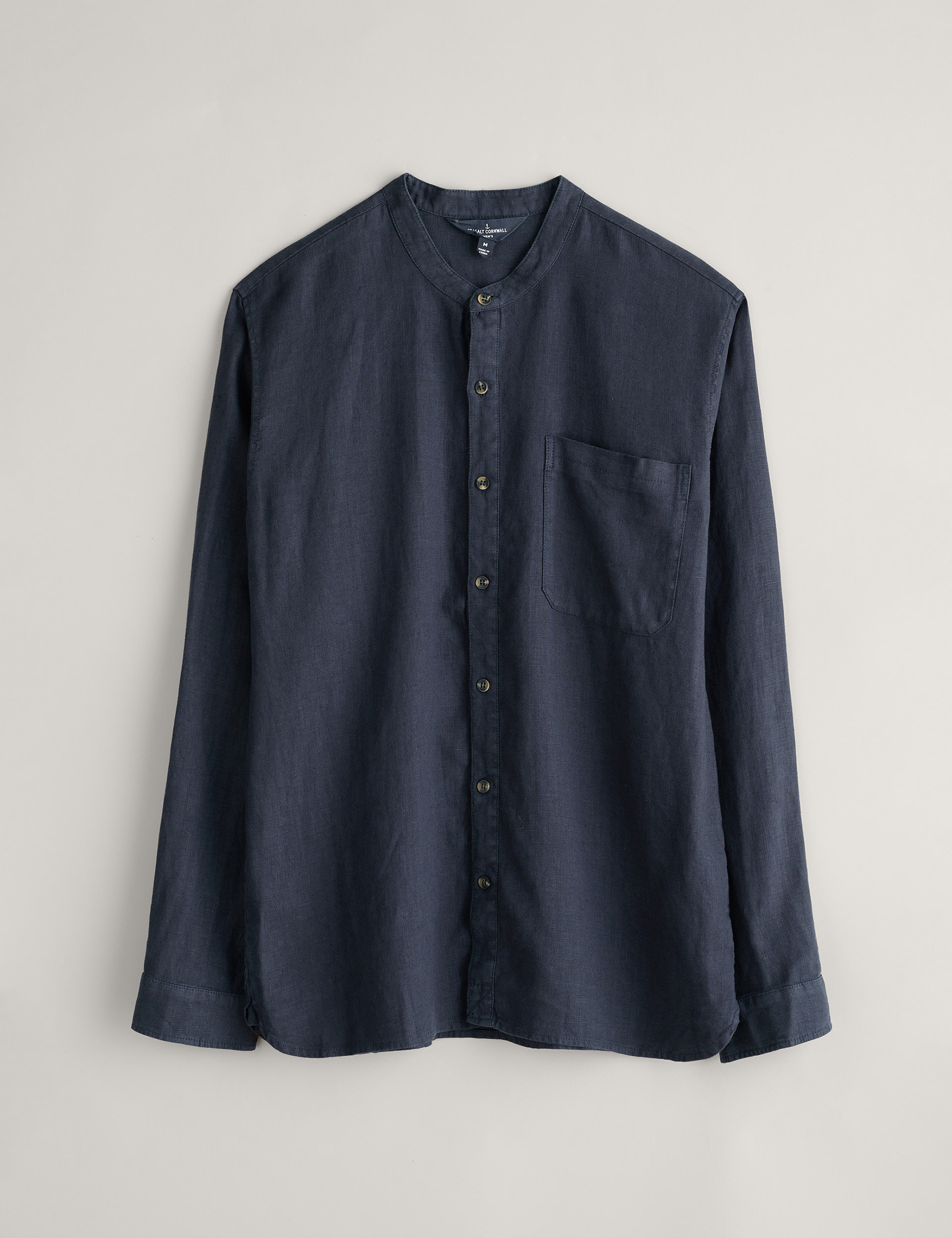 Pure Linen Grandad Collar Shirt 2 of 5