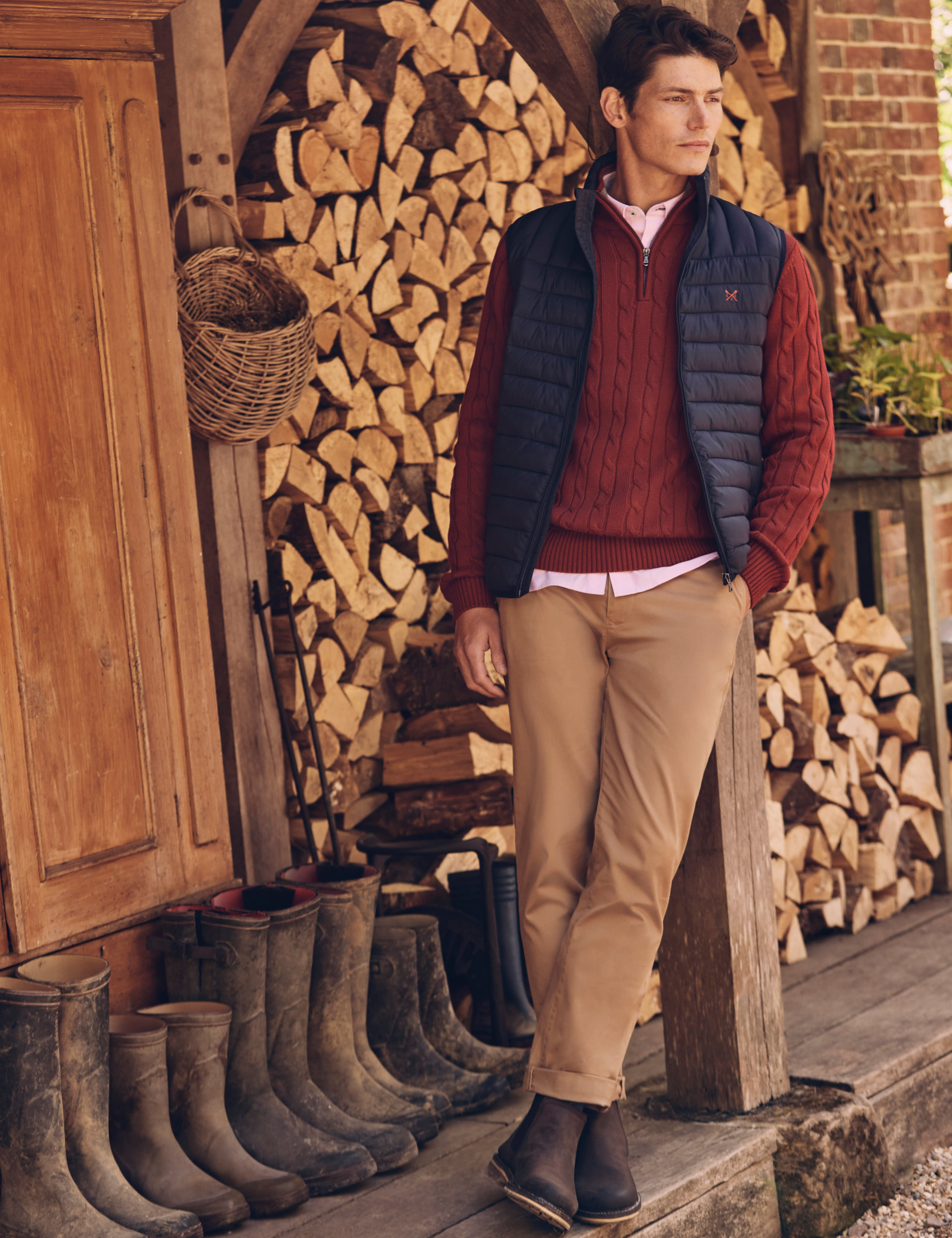 Straight Fit Chinos | Crew Clothing | M&S