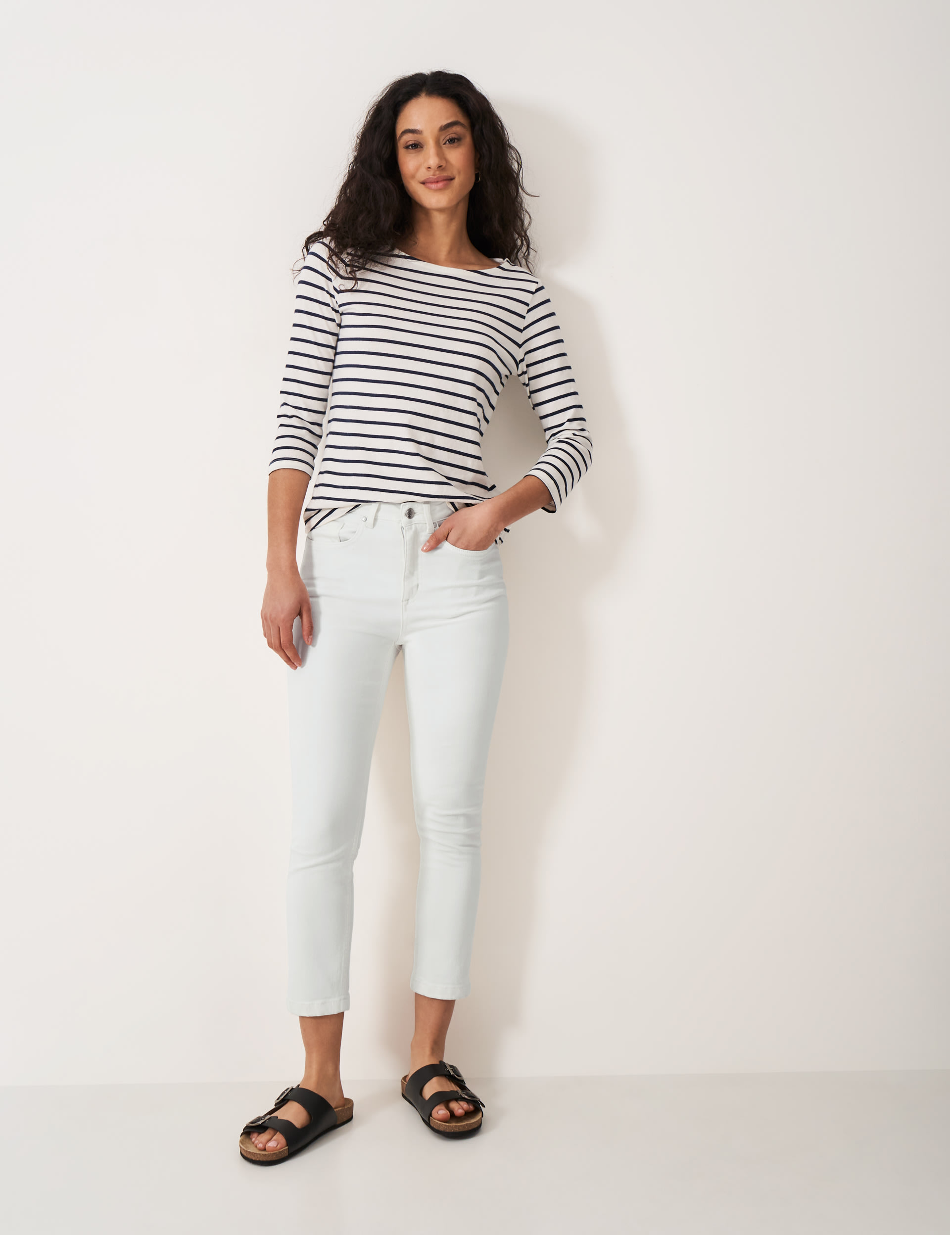 Mid Rise Skinny Cropped Jeans 1 of 5