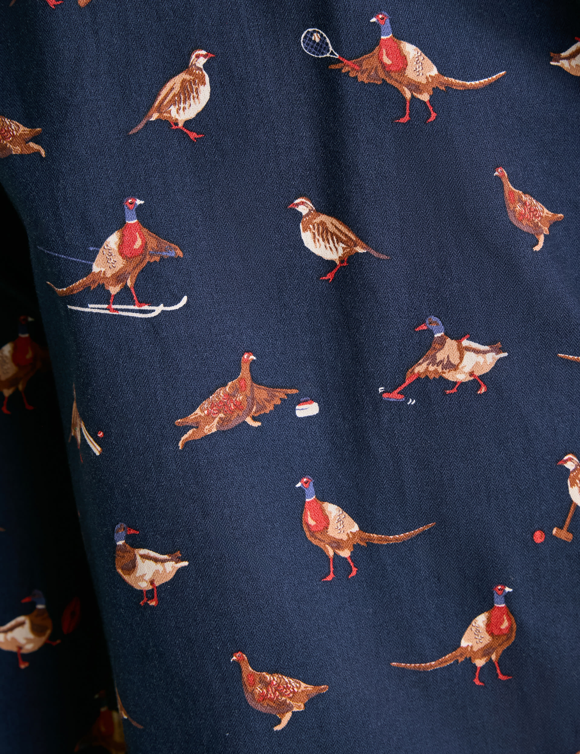 Pure Cotton Pheasant Print Pyjama Bottoms 6 of 12