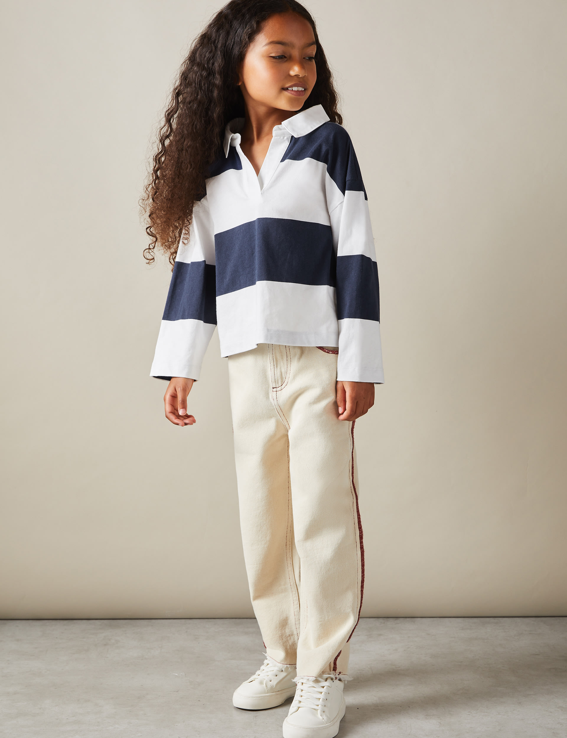 Pure Cotton Striped Sweatshirt (4-14 Yrs) 3 of 4