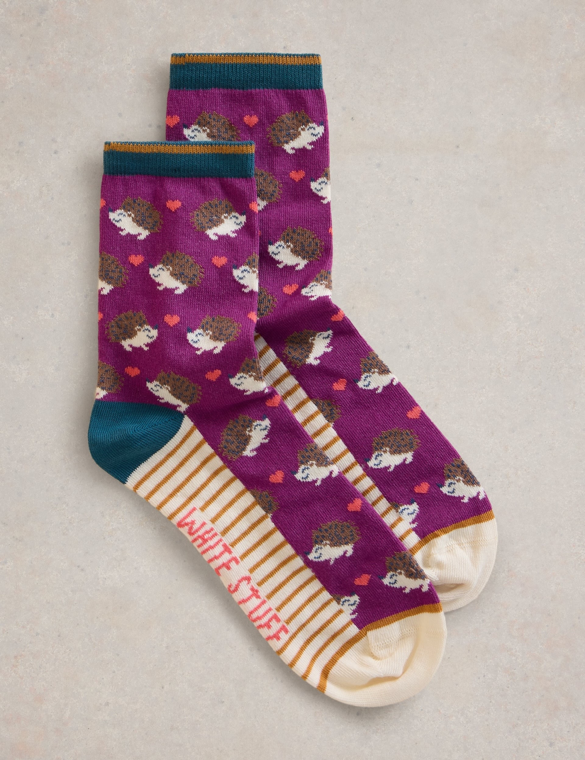 Cotton Rich Hedgehog Ankle High Socks 1 of 2